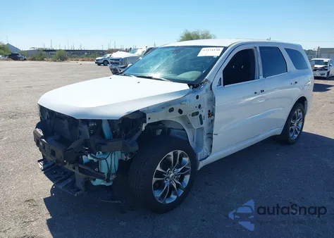 2019 Dodge Durango Gt Awd z USA, uszkodzony, nr VIN 1C4RDJDG1KC827855